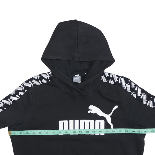 Womens UK Size L PUMA Black Pullover Hoodie