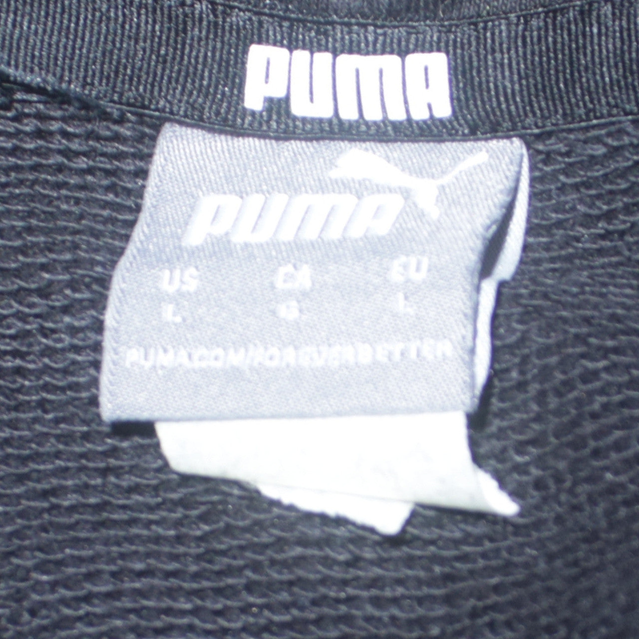 Womens UK Size L PUMA Black Pullover Hoodie