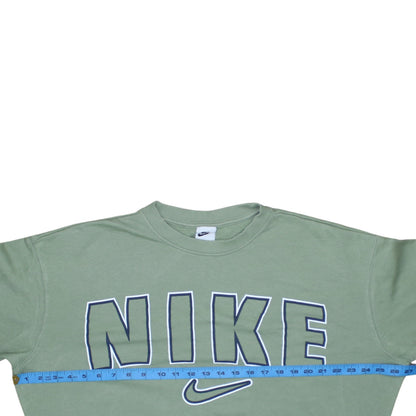 Womens UK Size S Nike Green Pullover Sweatshirt