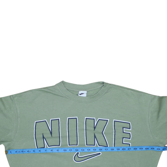 Womens UK Size S Nike Green Pullover Sweatshirt