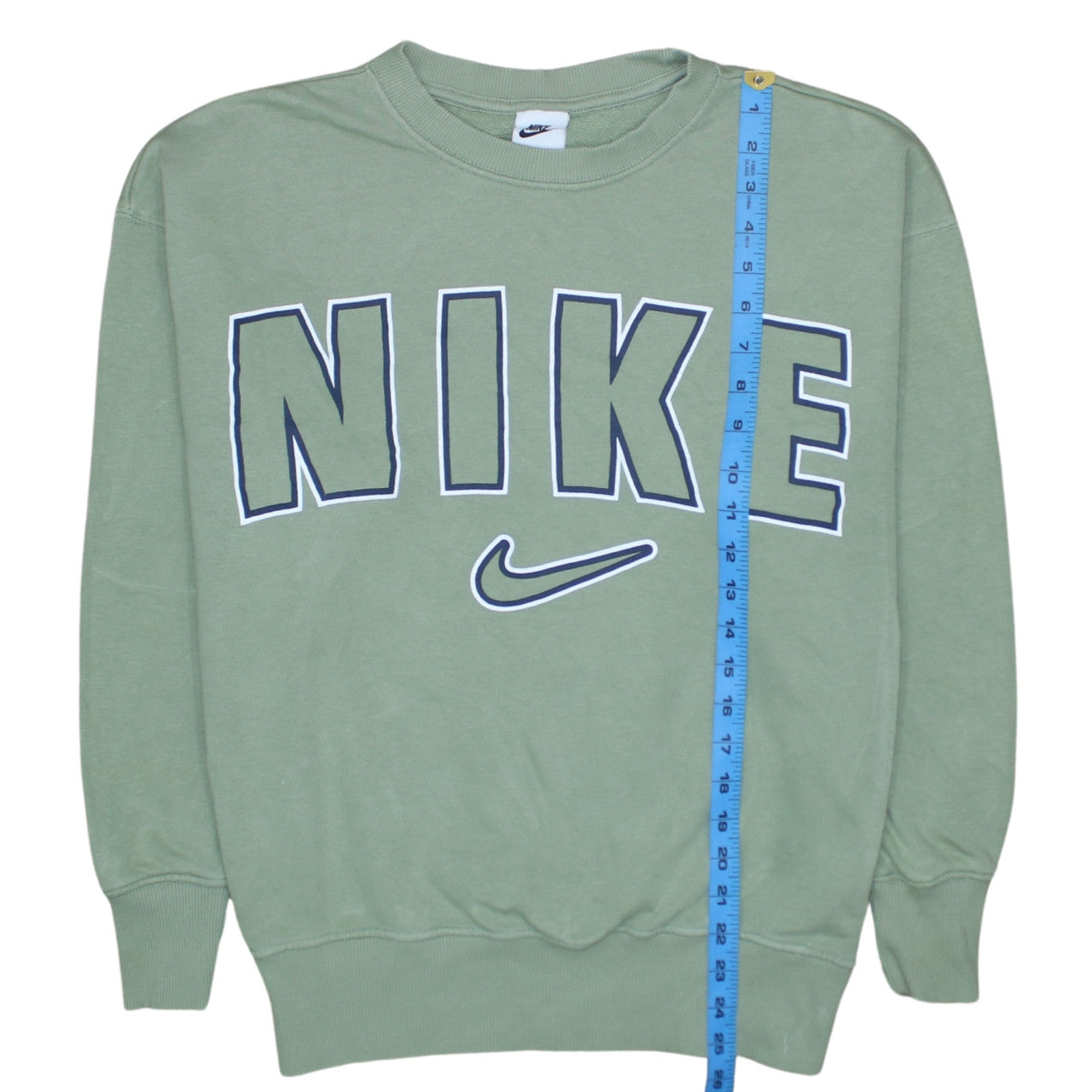 Womens UK Size S Nike Green Pullover Sweatshirt