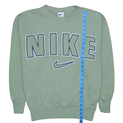 Womens UK Size S Nike Green Pullover Sweatshirt