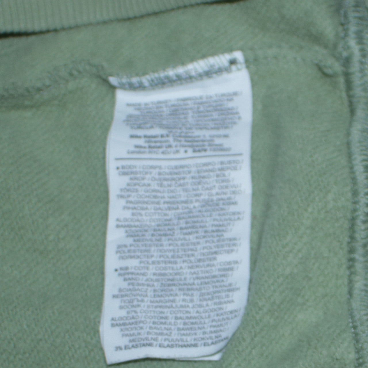 Womens UK Size S Nike Green Pullover Sweatshirt