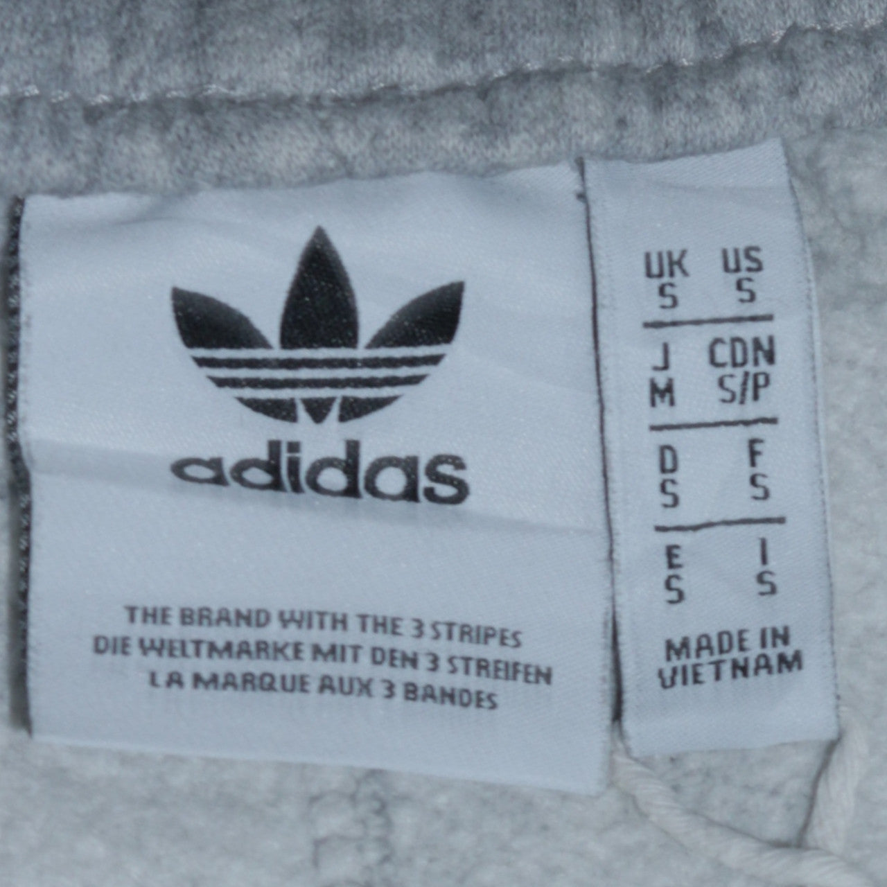 Mens UK Size S adidas Regular Fit Sweatpants Grey Trousers