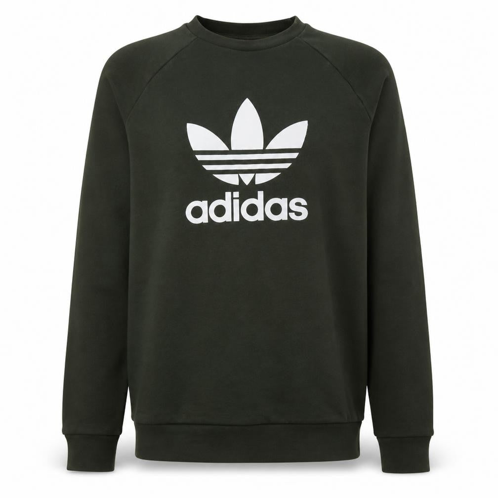 Mens UK Size L adidas Green Pullover Sweatshirt