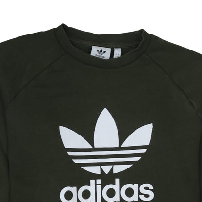 Mens UK Size L adidas Green Pullover Sweatshirt