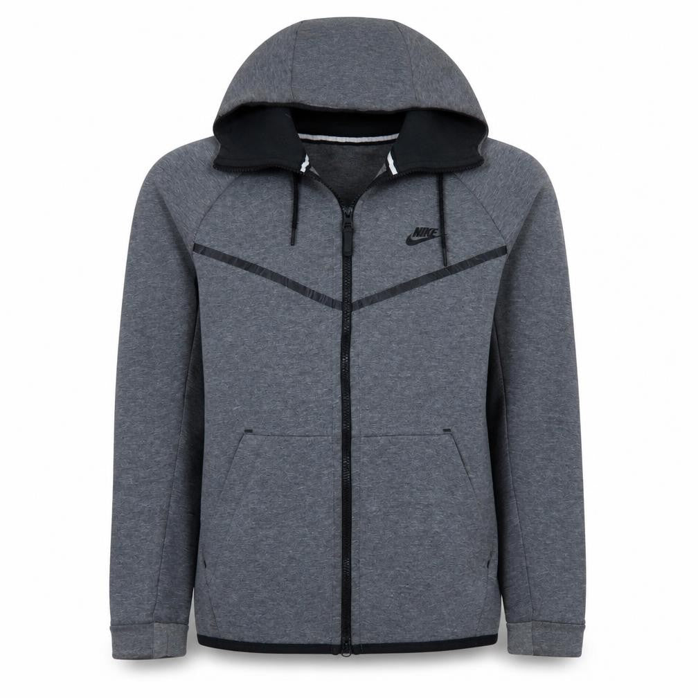 Mens UK Size M Nike Grey Full Zip Hoodie