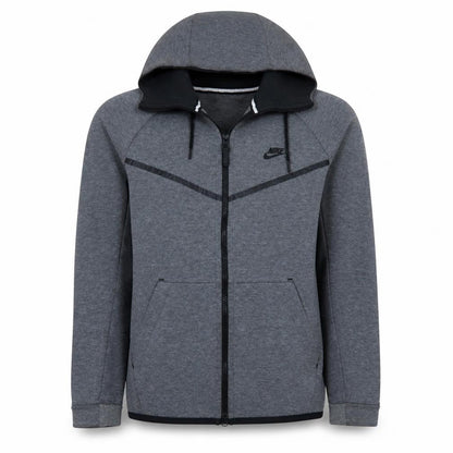 Mens UK Size M Nike Grey Full Zip Hoodie