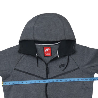 Mens UK Size M Nike Grey Full Zip Hoodie