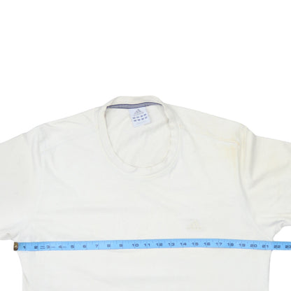 Mens UK Size L adidas White  T-Shirt