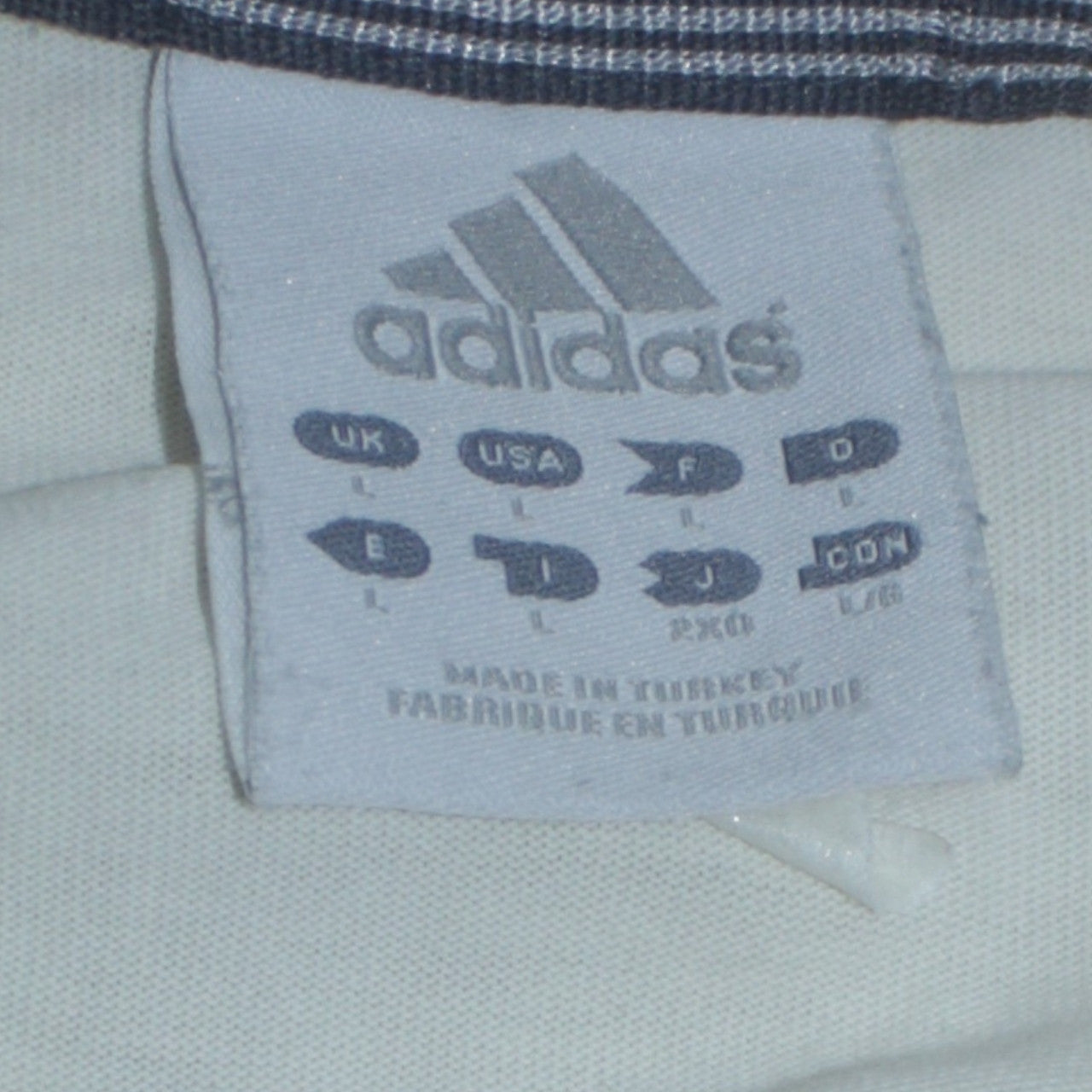Mens UK Size L adidas White  T-Shirt