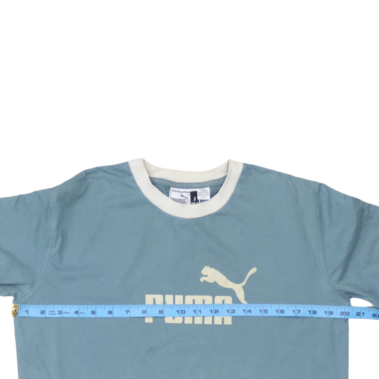 Mens UK Size S PUMA Blue  T-Shirt