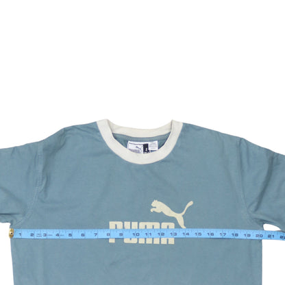 Mens UK Size S PUMA Blue  T-Shirt