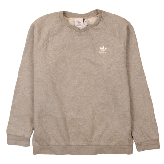 Mens UK Size M adidas Grey Pullover Sweatshirt
