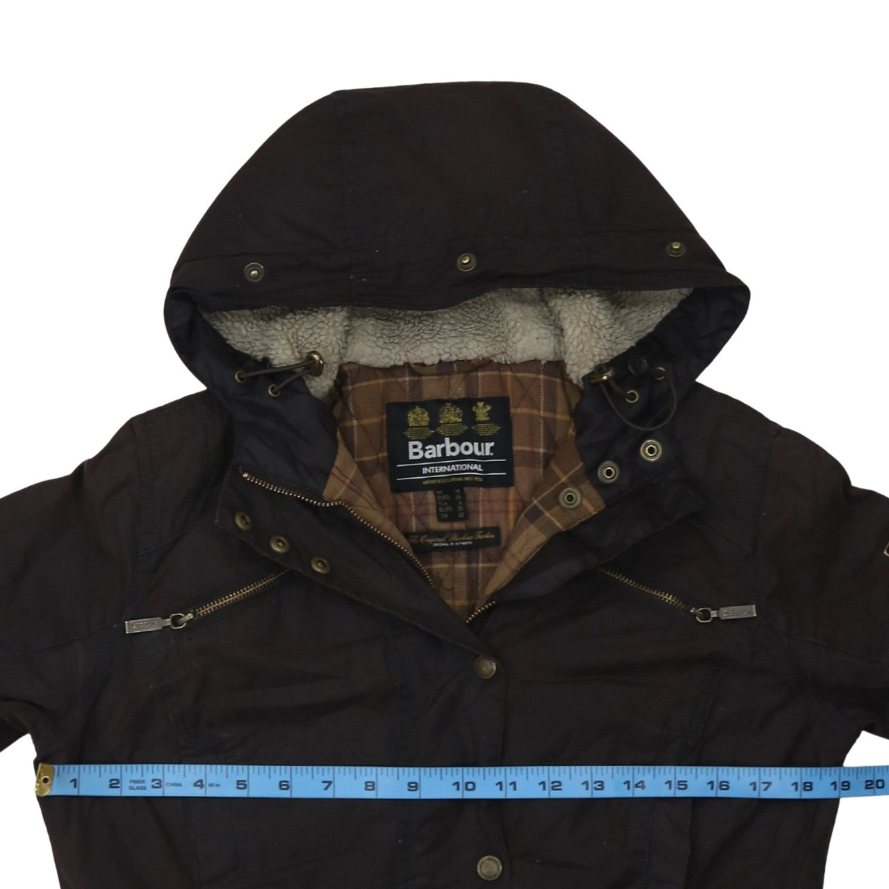 Womens UK Size 10 Barbour Brown Parka Coat