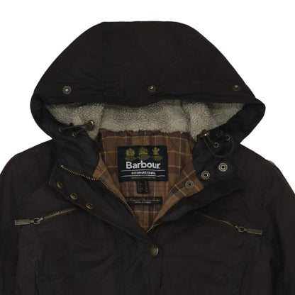 Womens UK Size 10 Barbour Brown Parka Coat