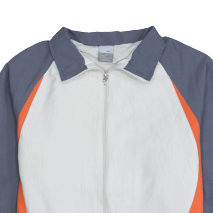 Mens UK Size XL Nike White Windbreaker Coat