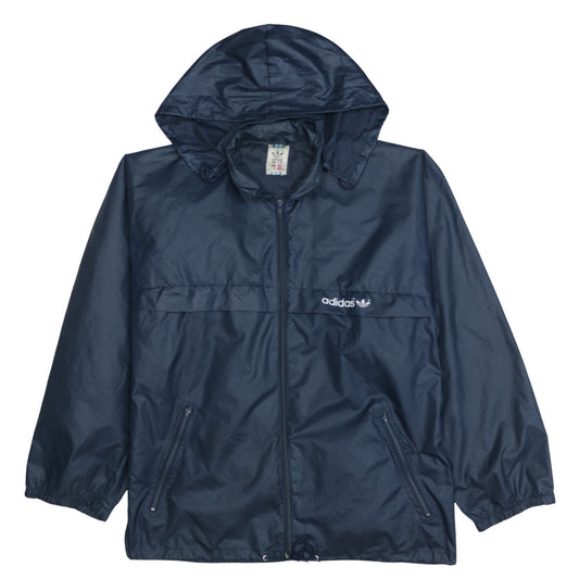 Mens UK Size L adidas Blue Windbreaker Coat