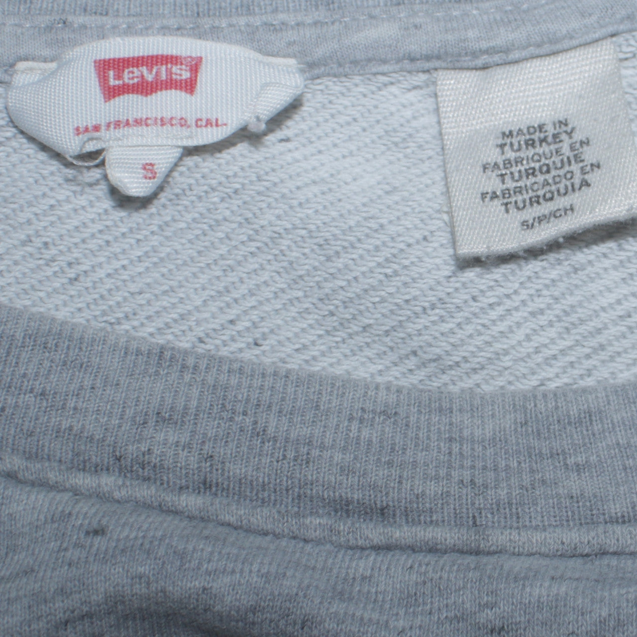 Womens UK Size S Levi's Grey Pullover Sweatshirt