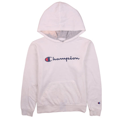 Womens UK Size L Champion White Pullover Hoodie