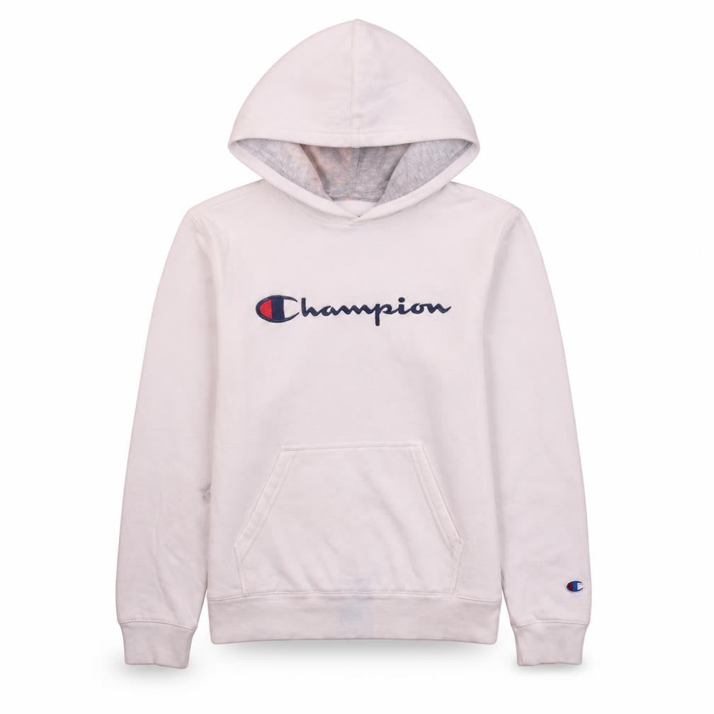 Womens UK Size L Champion White Pullover Hoodie