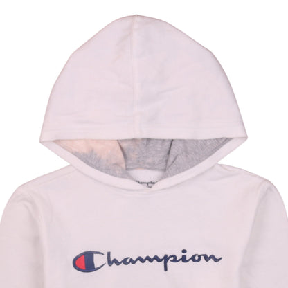 Womens UK Size L Champion White Pullover Hoodie