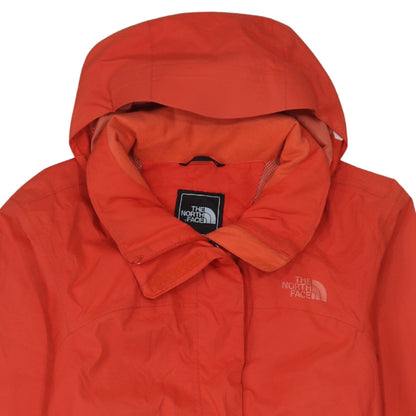The North Face Womens Red Waterproof Hooded Rain Coat Size M