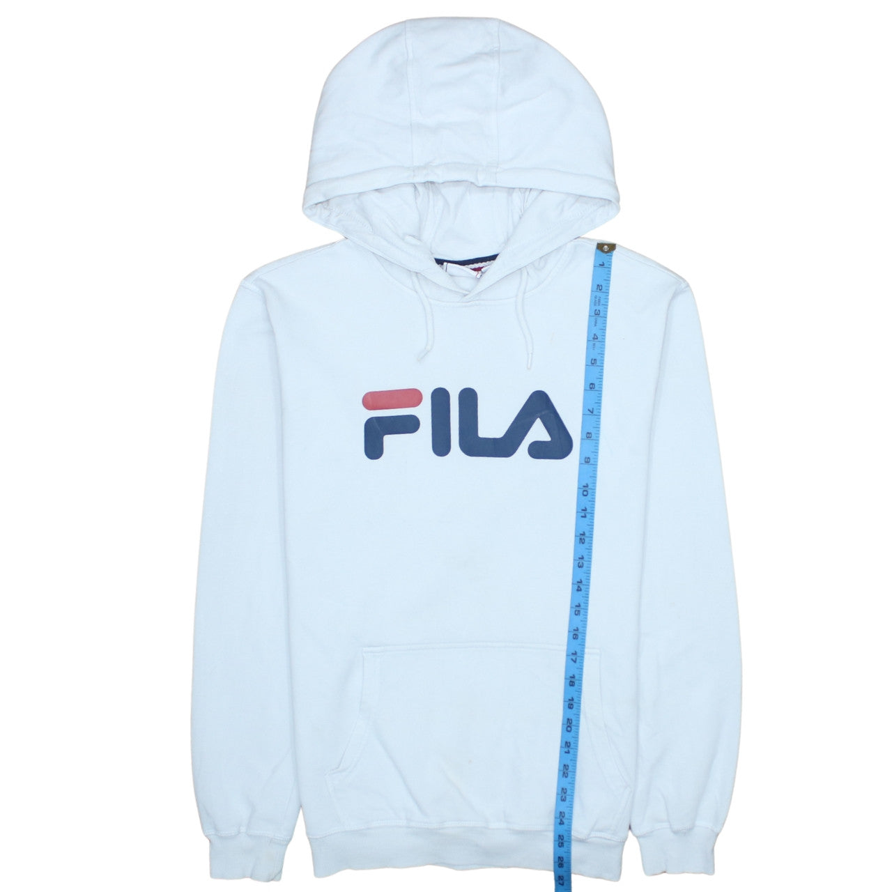 Womens UK Size S FILA White Pullover Hoodie