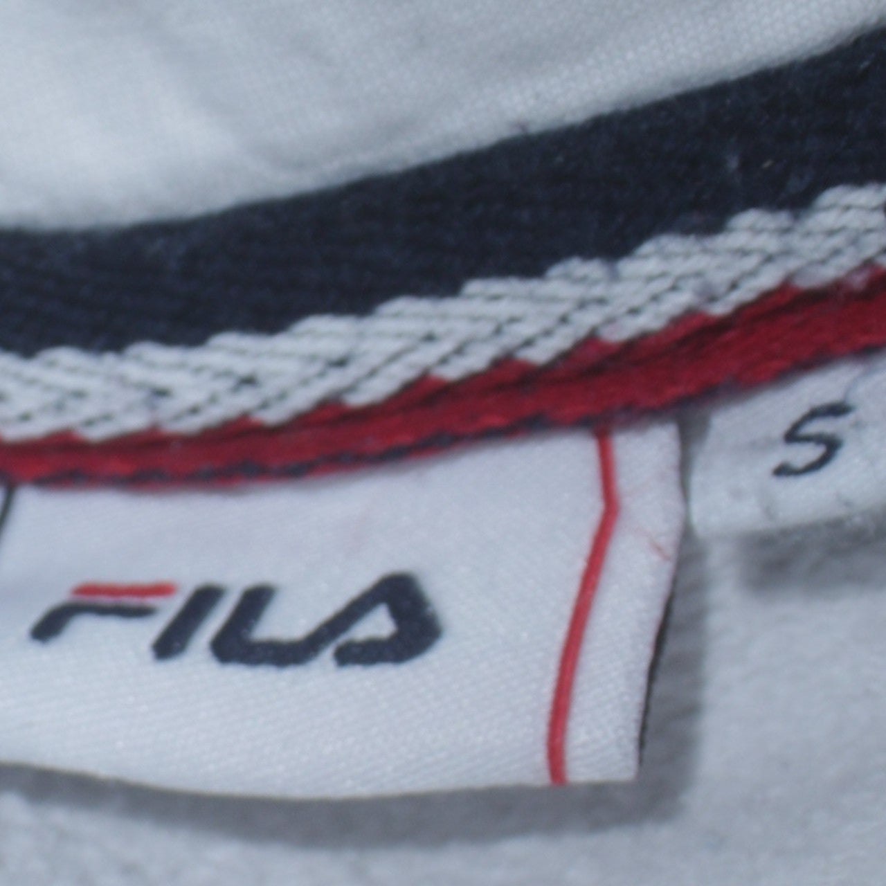 Womens UK Size S FILA White Pullover Hoodie