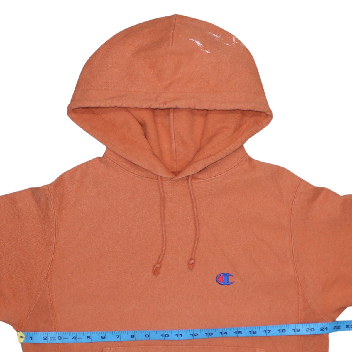 Mens UK Size S Champion Orange Pullover Hoodie