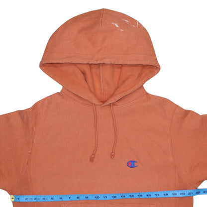 Mens UK Size S Champion Orange Pullover Hoodie