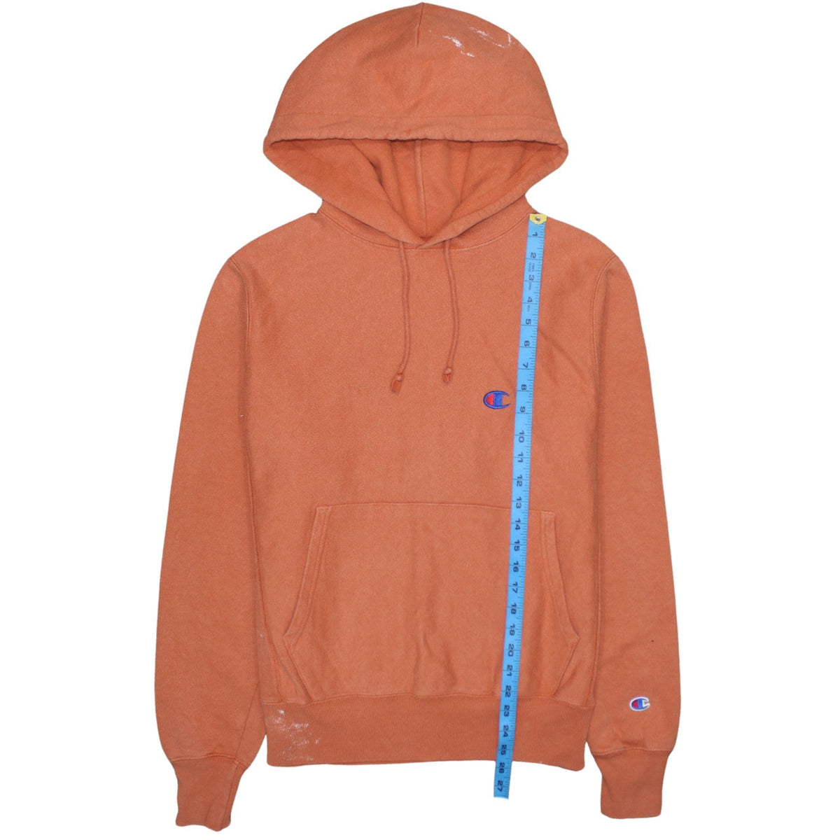 Mens UK Size S Champion Orange Pullover Hoodie