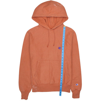 Mens UK Size S Champion Orange Pullover Hoodie
