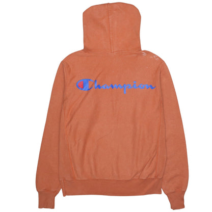 Mens UK Size S Champion Orange Pullover Hoodie