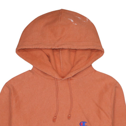 Mens UK Size S Champion Orange Pullover Hoodie