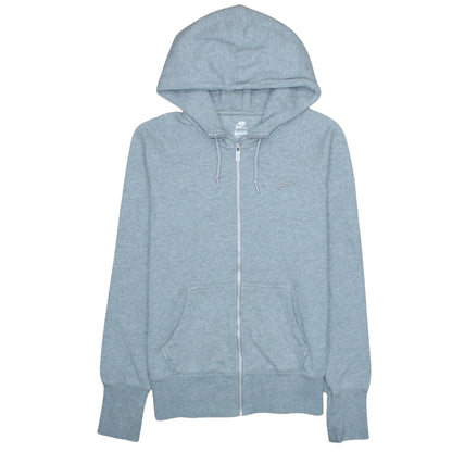 Mens UK Size M Nike Grey Full Zip Hoodie