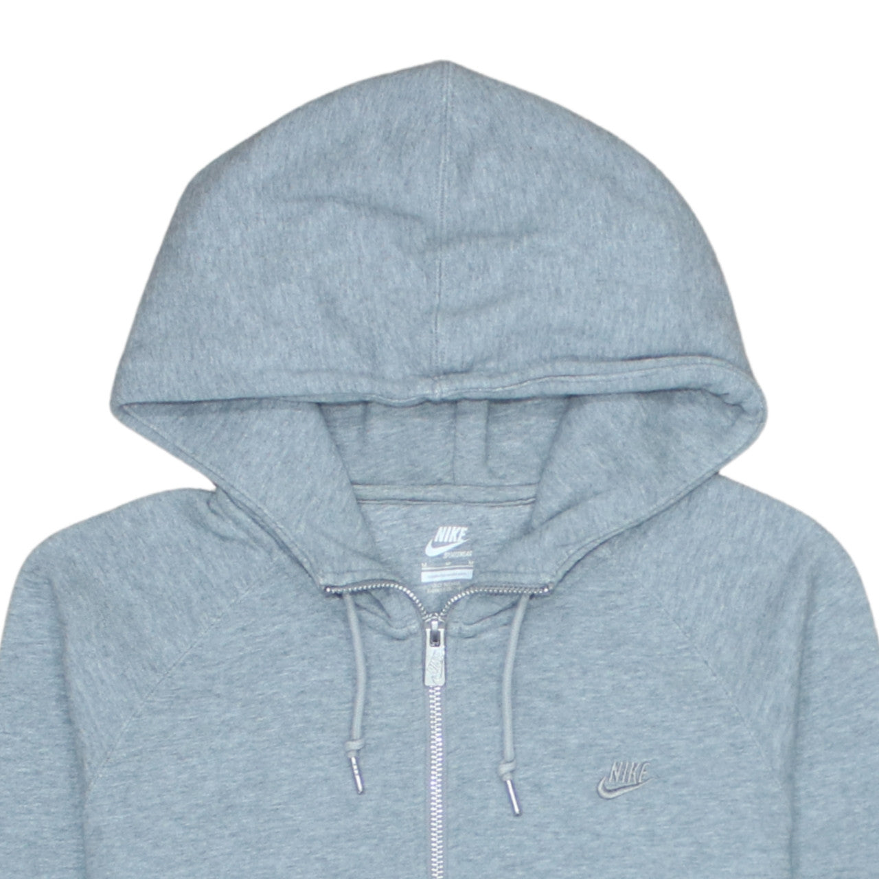 Mens UK Size M Nike Grey Full Zip Hoodie