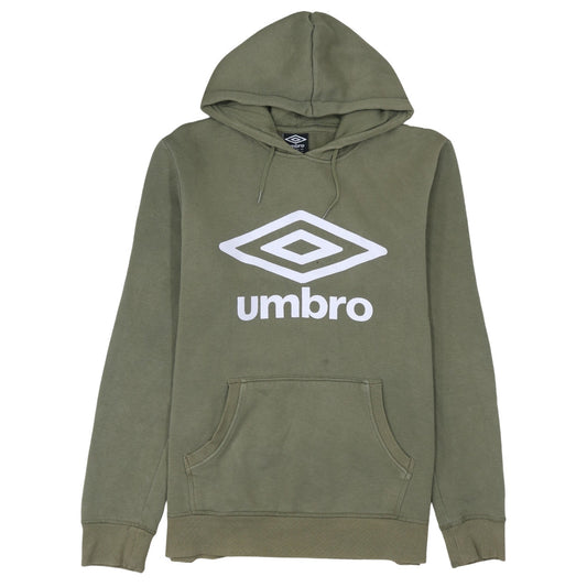 Mens UK Size M Umbro Green Pullover Hoodie