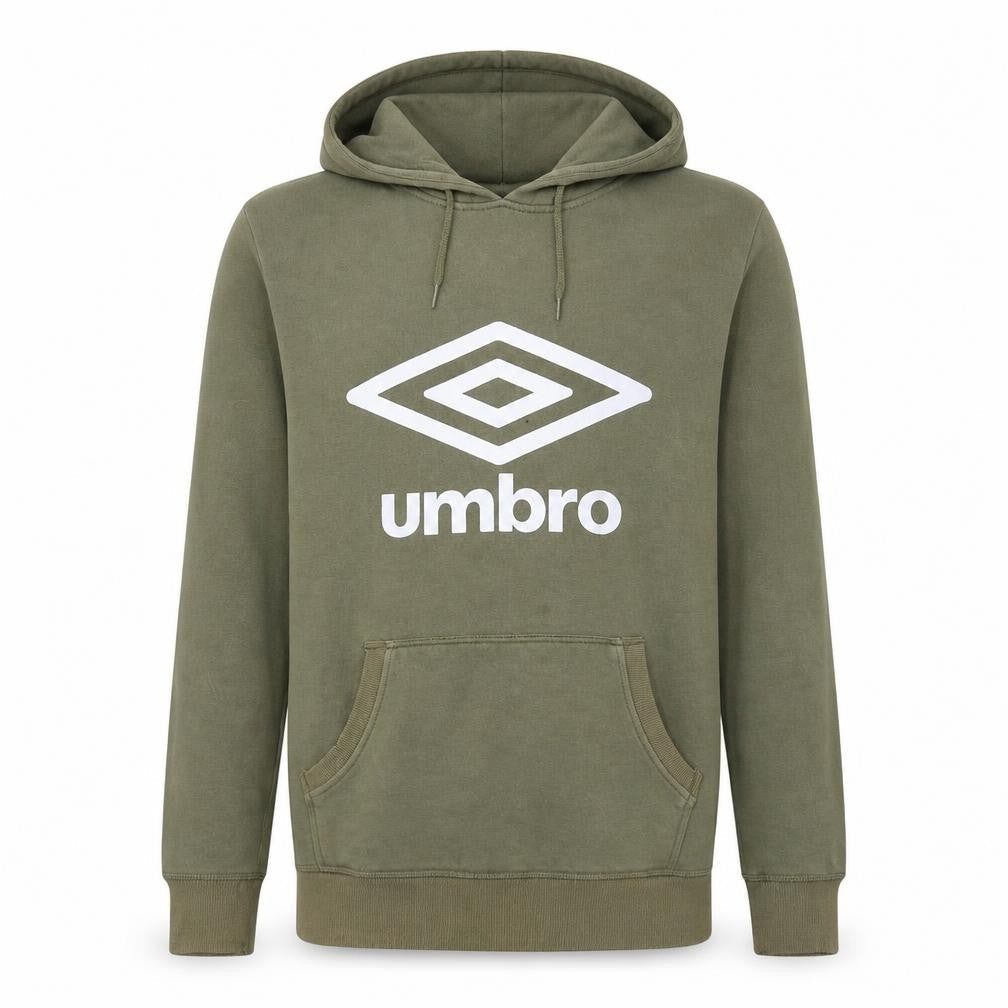 Mens UK Size M Umbro Green Pullover Hoodie