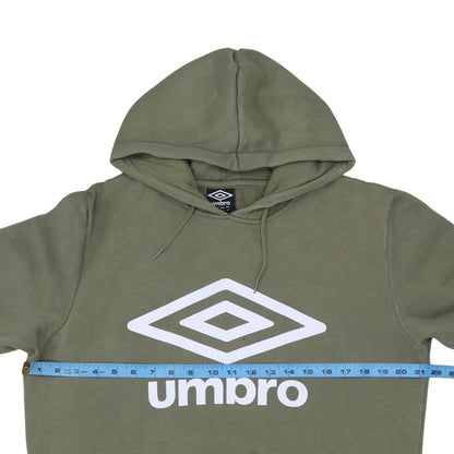 Mens UK Size M Umbro Green Pullover Hoodie