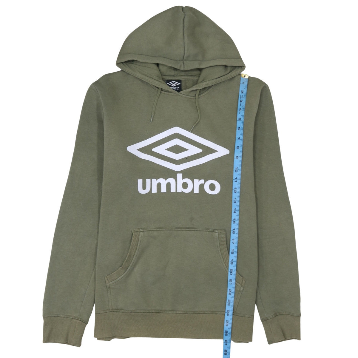 Mens UK Size M Umbro Green Pullover Hoodie