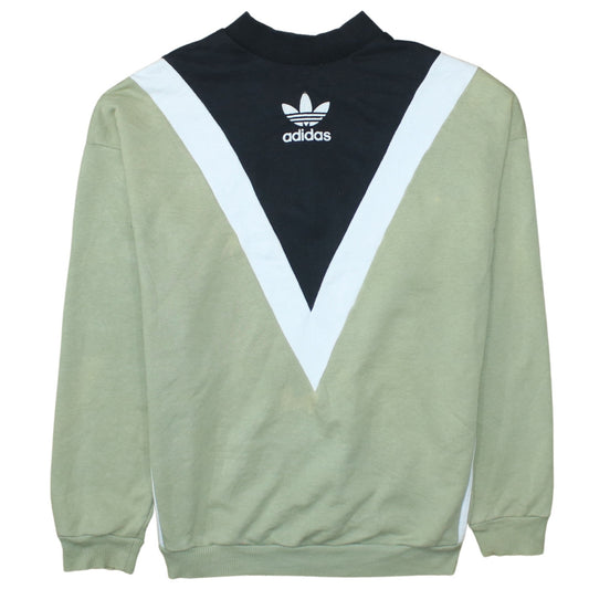 Womens UK Size L adidas Multicoloured Pullover Sweatshirt