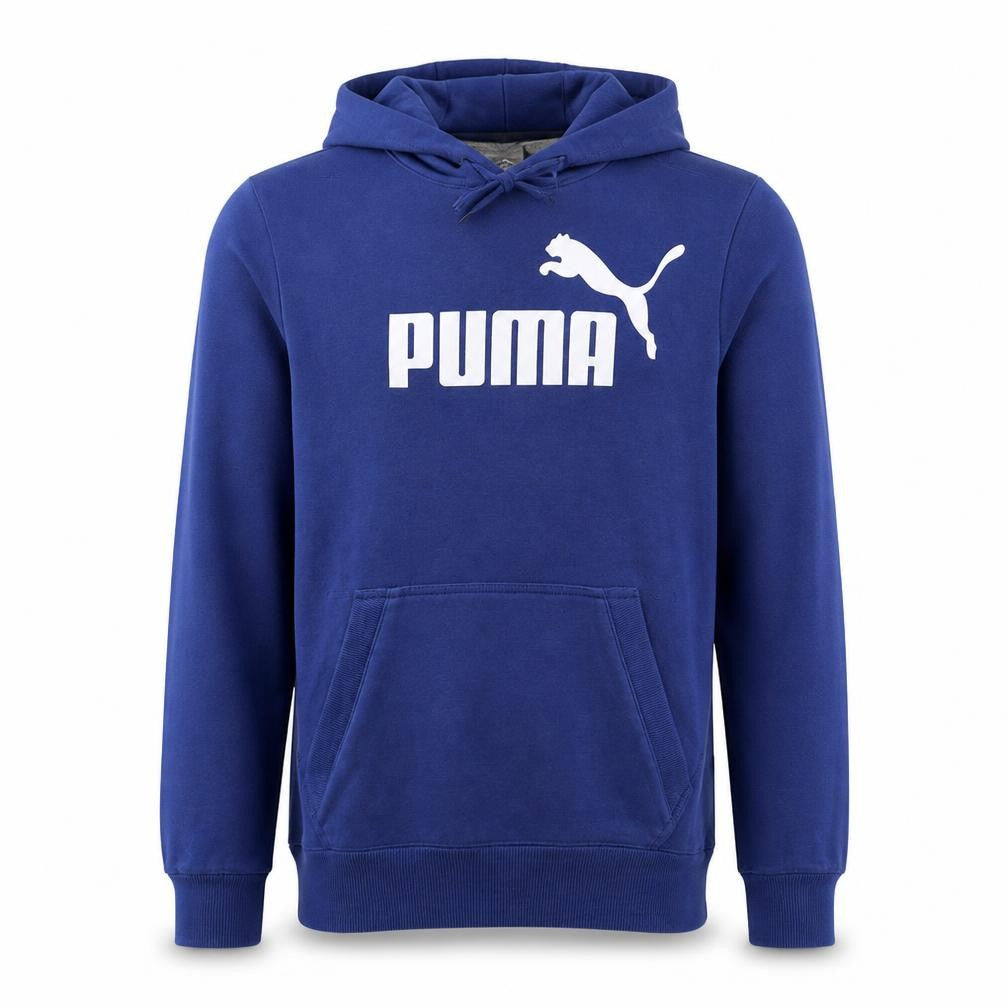 Mens UK Size M PUMA Blue Pullover Hoodie