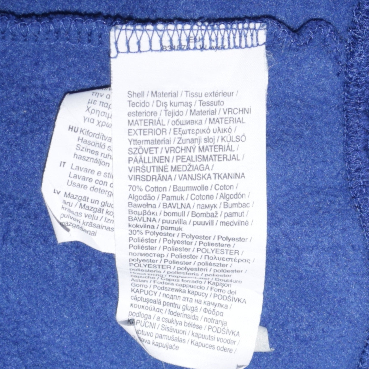 Mens UK Size M PUMA Blue Pullover Hoodie