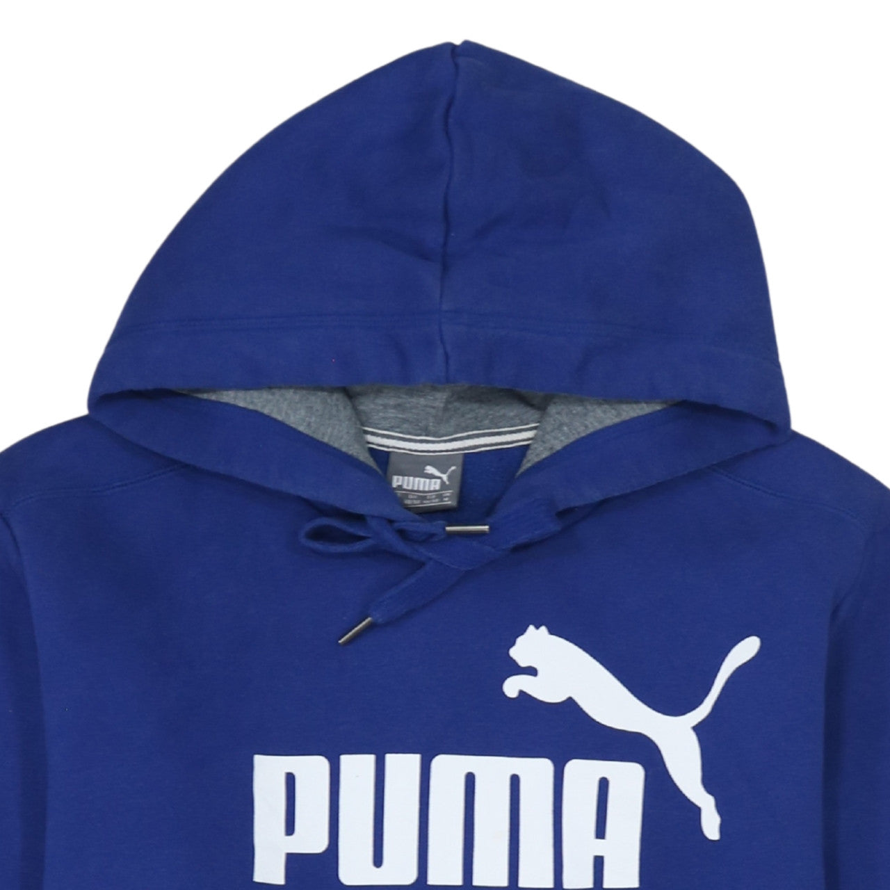 Mens UK Size M PUMA Blue Pullover Hoodie