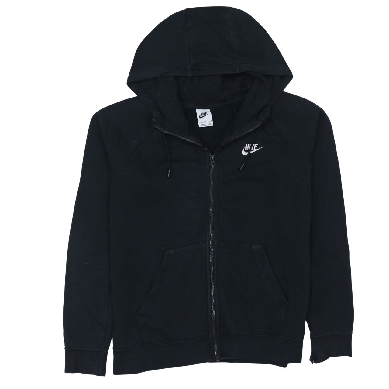 Mens UK Size M Nike Black Full Zip Hoodie