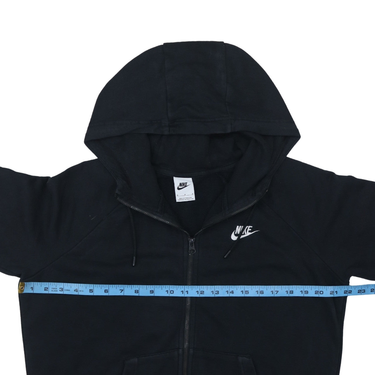 Mens UK Size M Nike Black Full Zip Hoodie