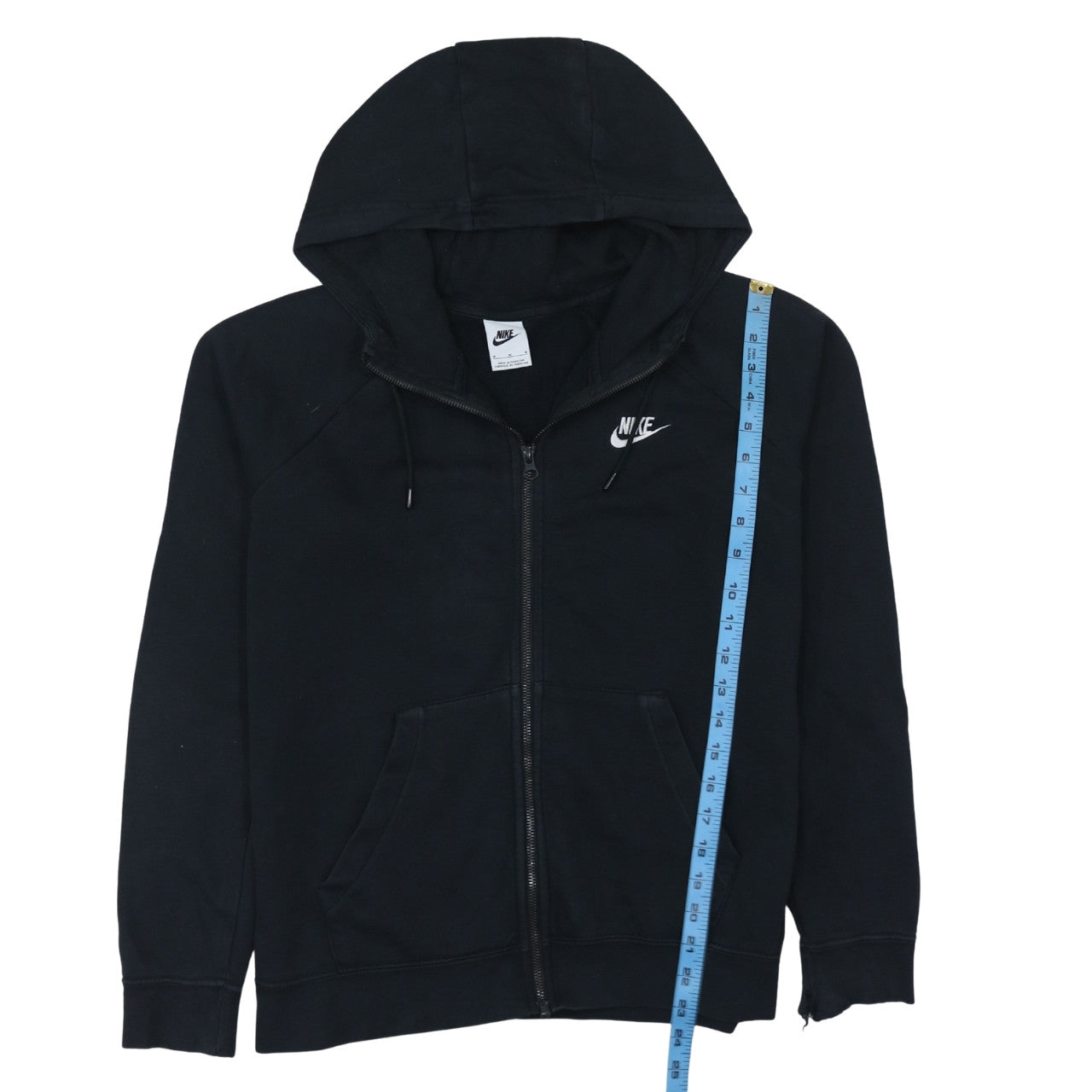 Mens UK Size M Nike Black Full Zip Hoodie