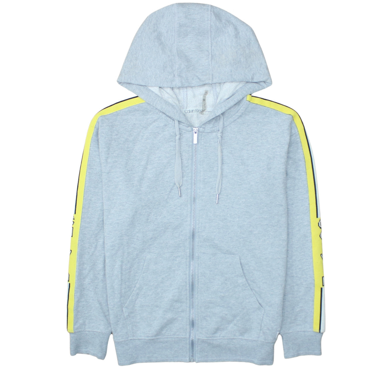 Mens UK Size M Calvin Klein Grey Full Zip Hoodie