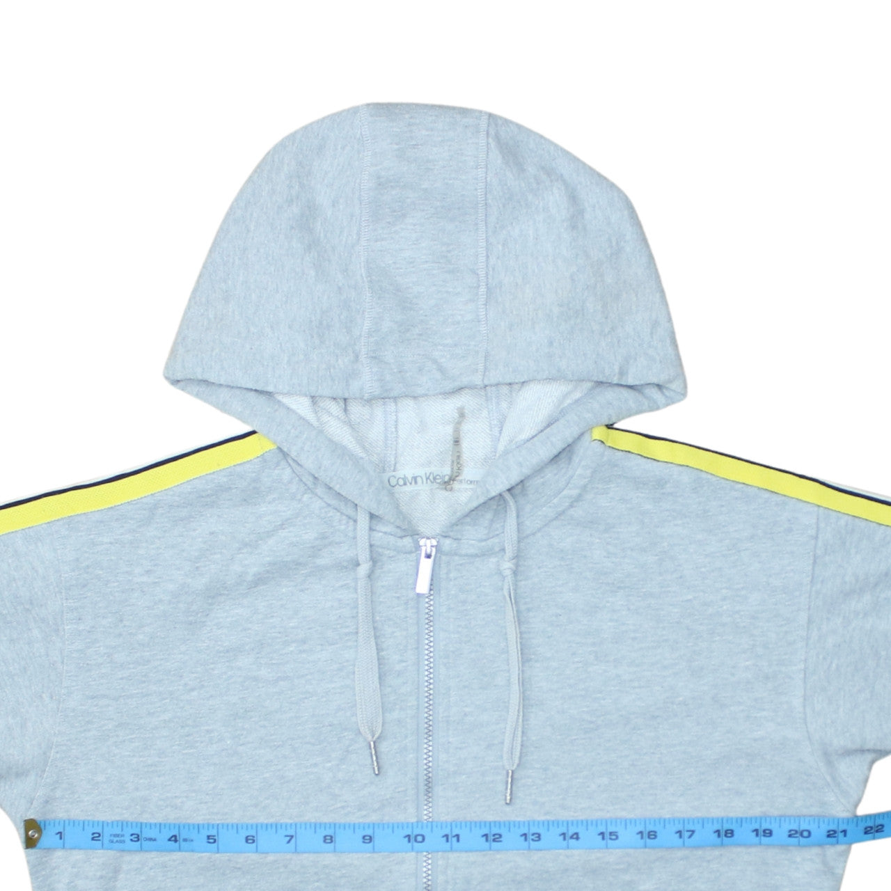Mens UK Size M Calvin Klein Grey Full Zip Hoodie